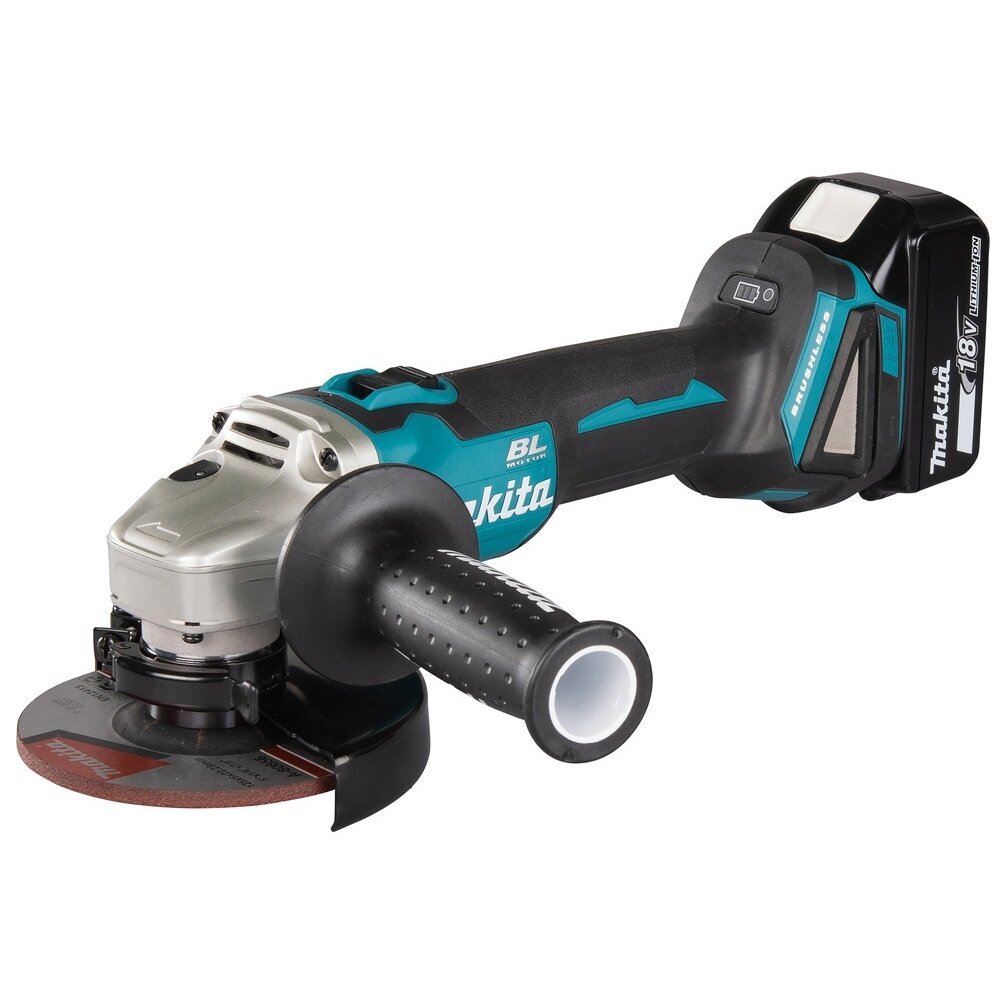 Akumuliatorinis kampinis šlifuoklis 18V Makita DGA506RTJ Akumuliatorinis kampinis šlifuoklis 18V Makita DGA506RTJ
