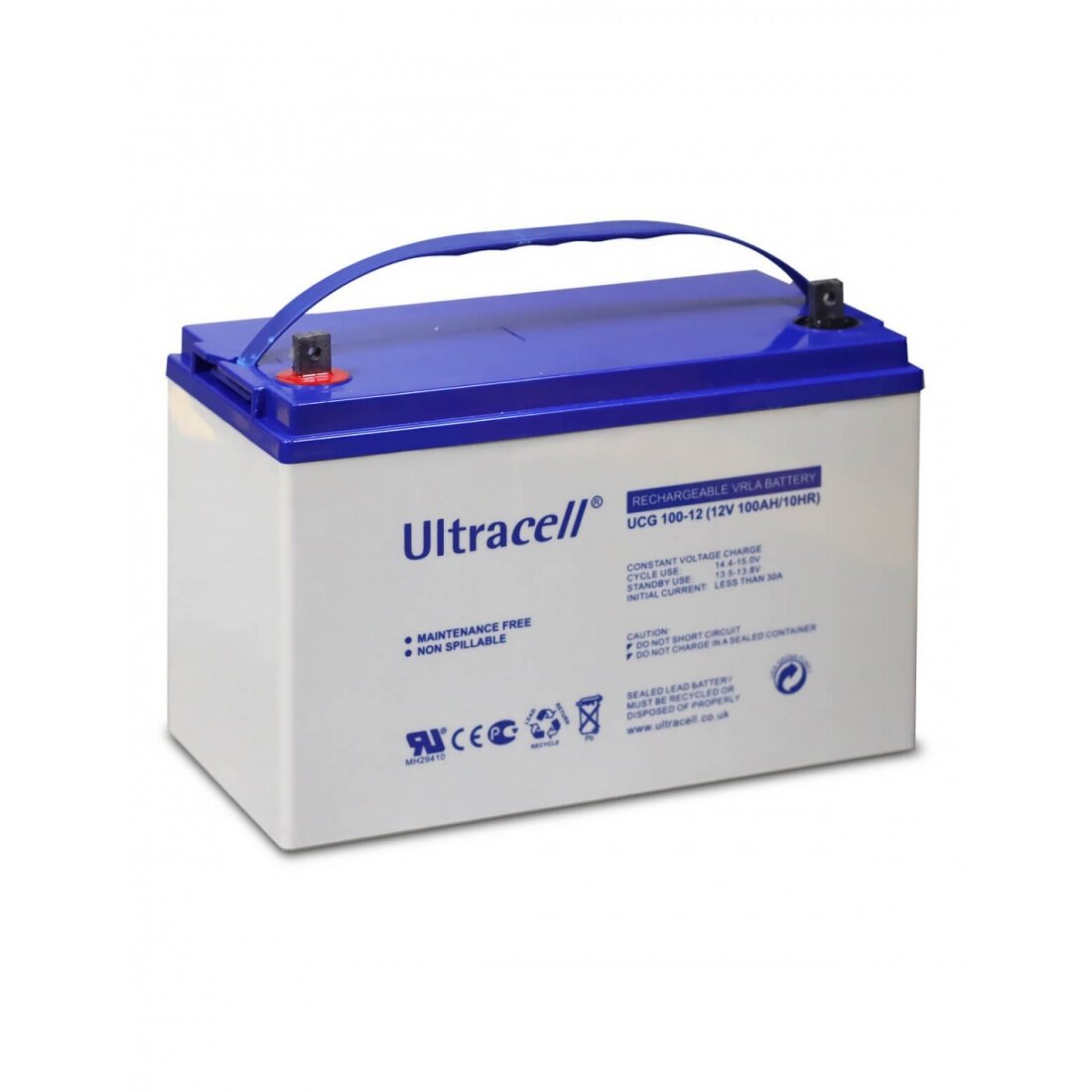 Akumuliatorius Ultracell UCG100-12 (100Ah, 12V, gelinis, gilaus iškrovimo)