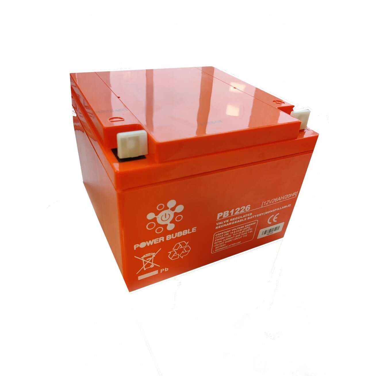 Akumuliatorius Power Bubble PB1226 (26Ah, 12V) Akumuliatorius Power Bubble PB1226 (26Ah, 12V)