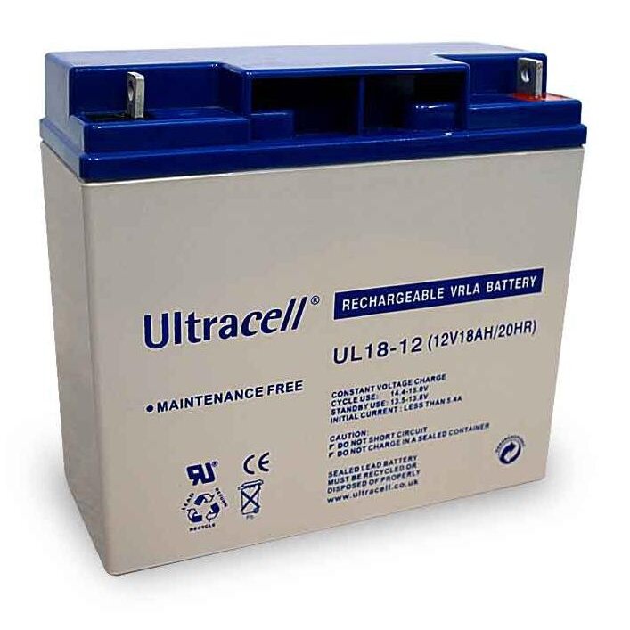 Akumuliatorius Ultracell UL18-12 (18 Ah, 12V)