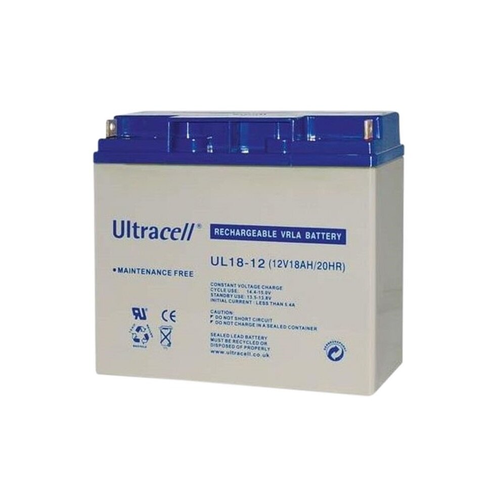 Akumuliatorius Ultracell UL18-12 VDS (18 Ah, 12V, VDS) Akumuliatorius Ultracell UL18-12 VDS (18 Ah, 12V, VDS)