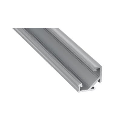 Aliuminis kampinis profilis Lumines LED juostoms C (pilkas, 2m) Aliuminis kampinis profilis Lumines LED juostoms C (pilkas, 2m)