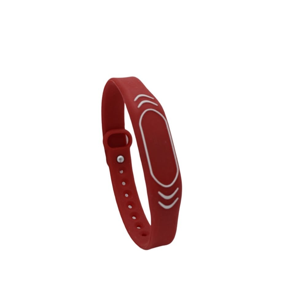 Bracelet for access control 125Khz (red, fastened)
