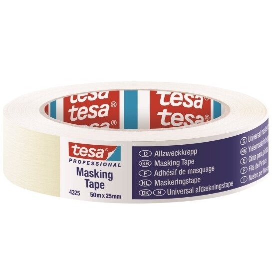 TESA Protective paint tape (white) 50m x 25mm 04325-00001-02
