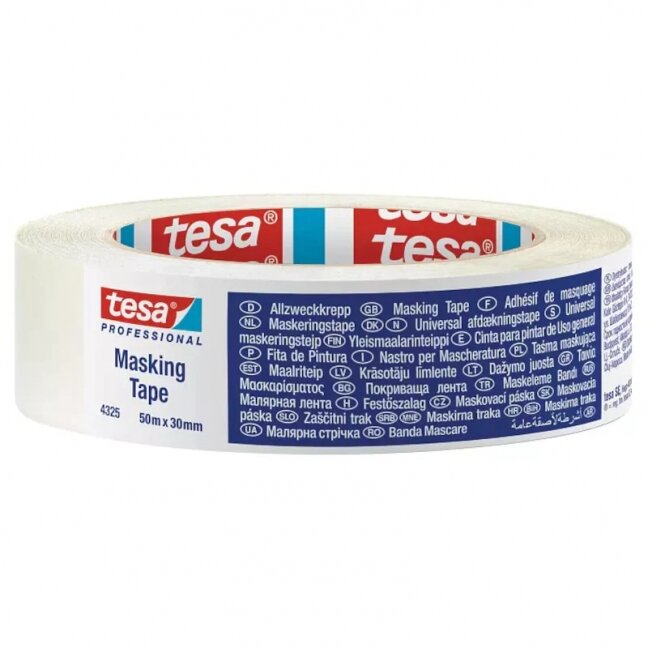 TESA Protective paint tape (white) 50m x 30mm 04325-00002-02 TESA Protective paint tape (white) 50m x 30mm 04325-00002-02
