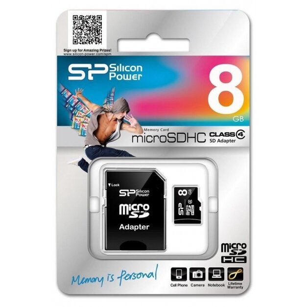 Silicon power 8 GB MicroSDHC