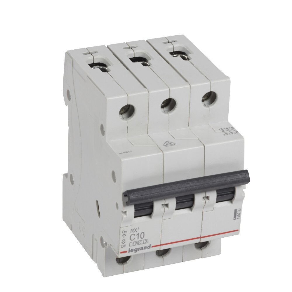 Automatinis jungiklis MCB RX3 Legrand 419233 (10A, 3P, 230V, 6kA) Automatinis jungiklis MCB RX3 Legrand 419233 (10A, 3P, 230V, 6kA)