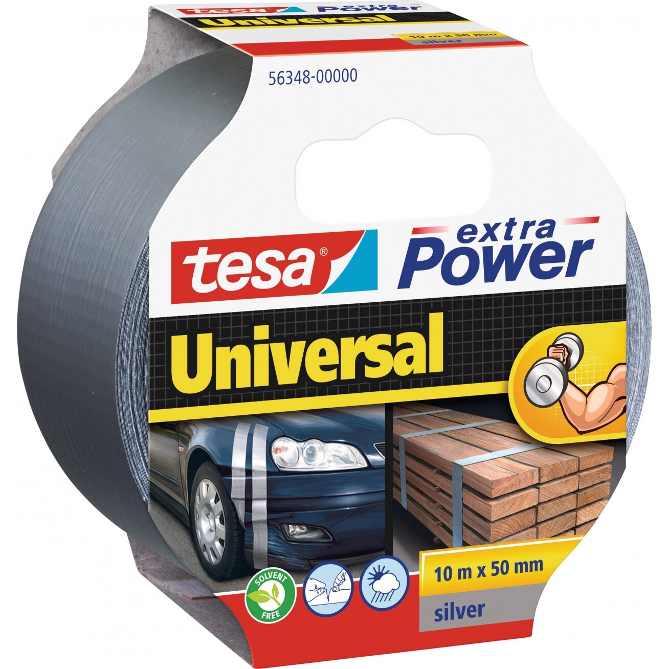 Laminated cloth tape TESA extraPower (gray) 10m x 50mm 56348-00000-06