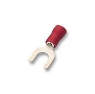 AU presuojama izoliuota šakutė M8 (1,5 mm², raudona) AU presuojama izoliuota šakutė M8 (1,5 mm², raudona)
