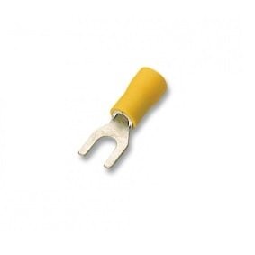 AU presuojama izoliuota šakutė M4 (6 mm², geltona) AU presuojama izoliuota šakutė M4 (6 mm², geltona)