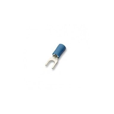 AU presuojama izoliuota šakutė M6 (2,5 mm², mėlyna)