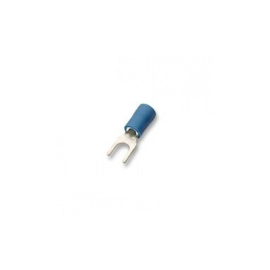 AU presuojama izoliuota šakutė M8 (2,5 mm², mėlyna)