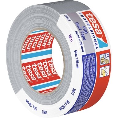 Laminated cloth tape TESA STANDART (gray) 25m x 50mm 74613-00003-15