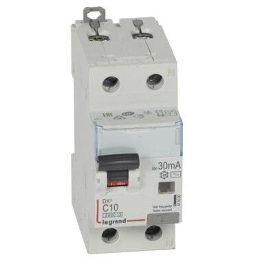Automatic switch with current drain relay Legrand 411000 (10A, 1P+NR, 230V, 30mA, RCBO)