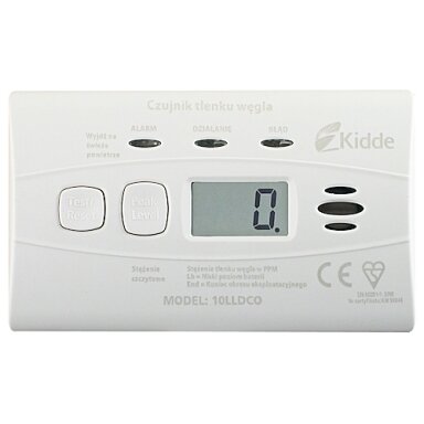 Stand alone CO gas detector Kidde 10LLDCO