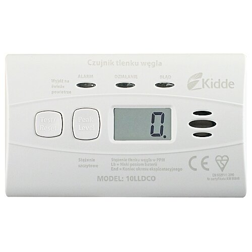 Stand alone CO gas detector Kidde 10LLDCO