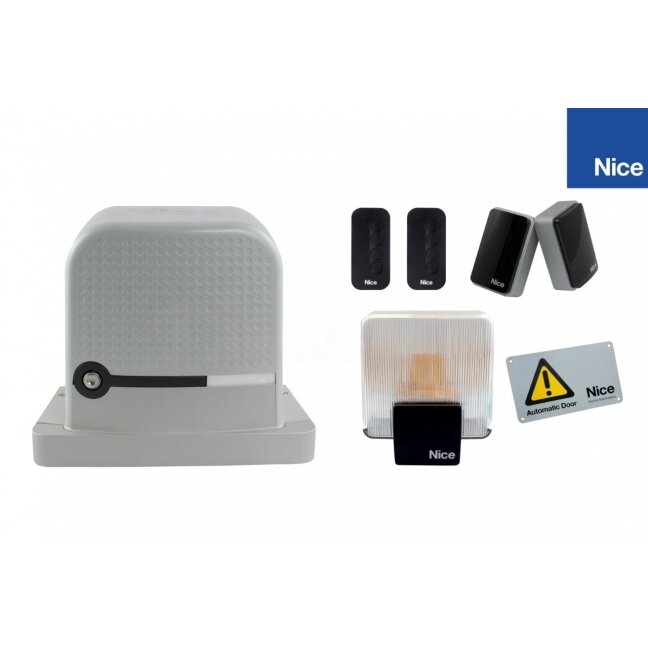 Automatikos komplektas slankiojantiems vartams NICE RBS400BDKCE Automatikos komplektas slankiojantiems vartams NICE RBS400BDKCE