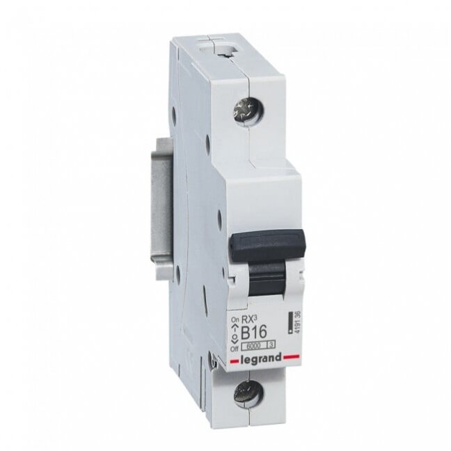 Automatinis jungiklis MCB RX3 Legrand 419136 (16A, 1P, 230V, 6kA) Automatinis jungiklis MCB RX3 Legrand 419136 (16A, 1P, 230V, 6kA)