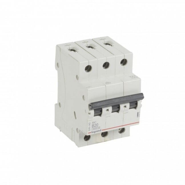 Automatinis jungiklis MCB RX3 Legrand 419170 (20A, 3P, 230V, 6kA) Automatinis jungiklis MCB RX3 Legrand 419170 (20A, 3P, 230V, 6kA)