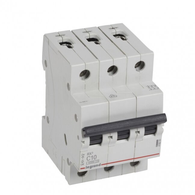 Automatinis jungiklis MCB RX3 Legrand 419233 (10A, 3P, 230V, 6kA) Automatinis jungiklis MCB RX3 Legrand 419233 (10A, 3P, 230V, 6kA)