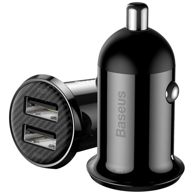 Automobilinis įkroviklis BASEUS CCALLP-01 (Juodas, 30W, 12-24V, 2xUSB, 4.8A) Automobilinis įkroviklis BASEUS CCALLP-01 (Juodas, 30W, 12-24V, 2xUSB, 4.8A)
