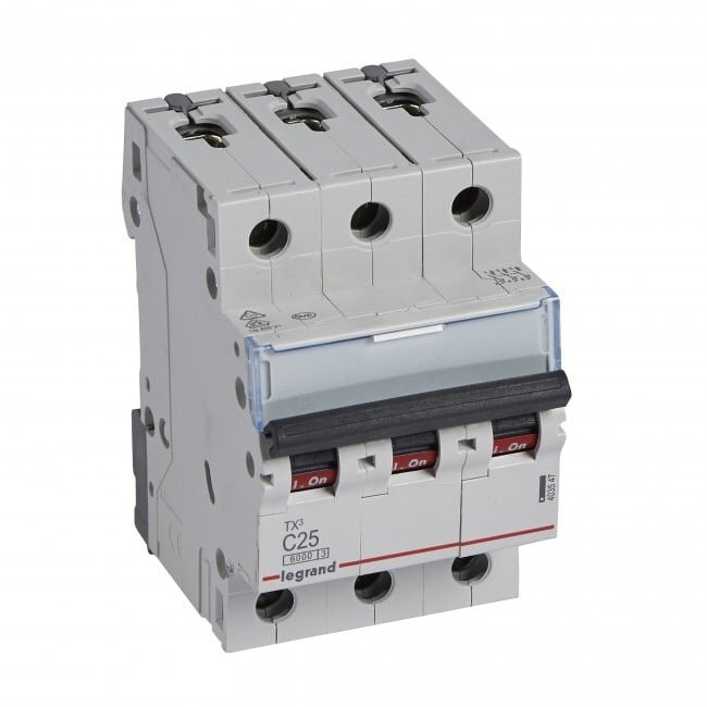Automatinis jungiklis MCB RX3 TX 6000 Legrand 403547 (25A, 3P, 400V, 6kA) Automatinis jungiklis MCB RX3 TX 6000 Legrand 403547 (25A, 3P, 400V, 6kA)