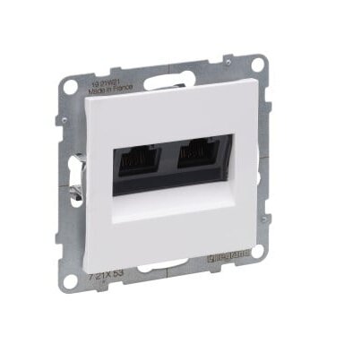 Baltas 2xRJ45 UTP 6 lizdas SUNO Legrand 721153