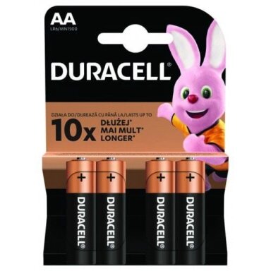 Battery Duracell Alkaline LR6/AA (4 vnt.)