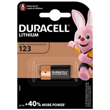 Battery Duracell Lithium CR123 (1 pcs.)
