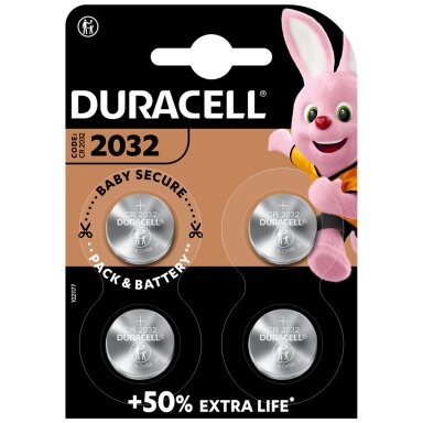 Battery Duracell Lithium CR2032 (4 pcs.)