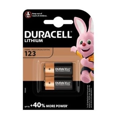 Battery Lithium Duracell CR123 (2 pcs.)