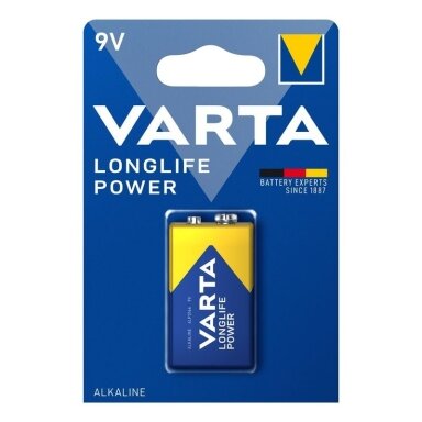Battery VARTA Alkaline Long life 6LR61/6LF22/9V Krona (1 pc.)