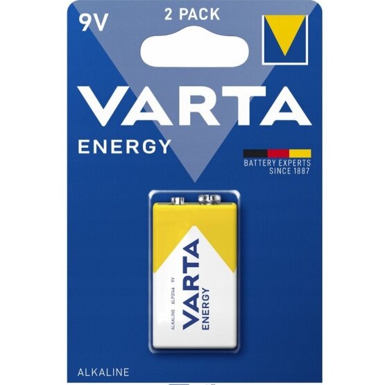 Baterija VARTA Alkaline Energy 6LR61/6LF22/9V Krona (1 vnt.) Baterija VARTA Alkaline Energy 6LR61/6LF22/9V Krona (1 vnt.)