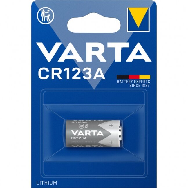 Baterija VARTA Lithium CR123 (1 vnt.) Baterija VARTA Lithium CR123 (1 vnt.)