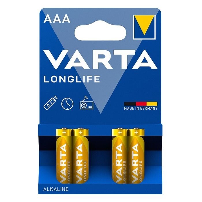 Baterija VARTA Alkaline Longlife LR03/AAA (4 vnt.) Baterija VARTA Alkaline Longlife LR03/AAA (4 vnt.)