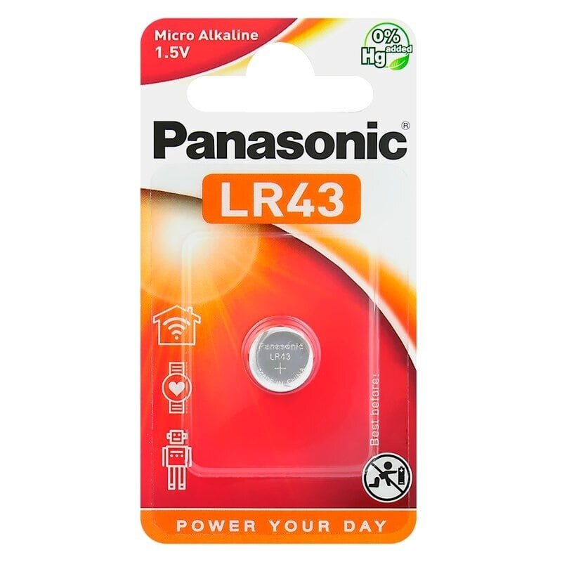 Baterija Panasonic Alkaline G12/LR43 (1 vnt.) Baterija Panasonic Alkaline G12/LR43 (1 vnt.)