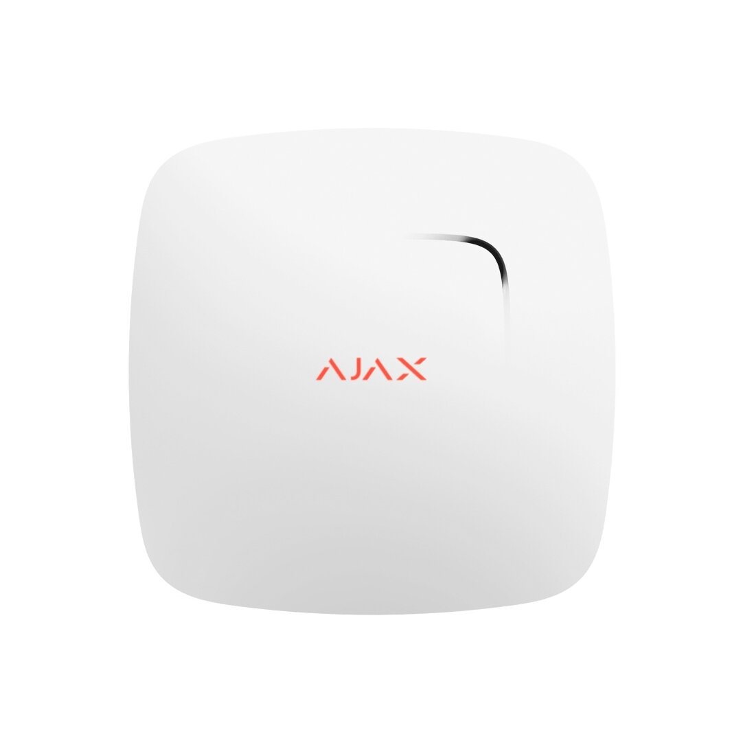 Bevielis dūmų / temperatūros jutiklis Ajax FireProtect 38105.10.WH1 (balta)