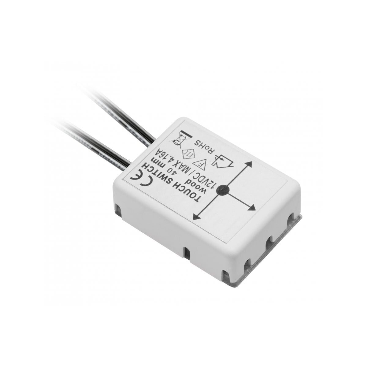 Bekontaktis jungiklis (50 W, DC 12 V, IP20, baltas) GTV AE-WPDRW-00 Bekontaktis jungiklis (50 W, DC 12 V, IP20, baltas) GTV AE-WPDRW-00