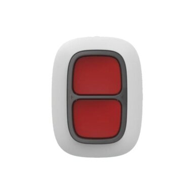 Wireless panic button AJAX DoubleButton (White)