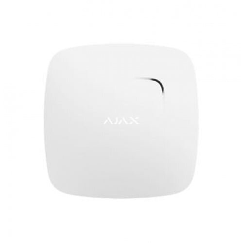 Wireless smoke and temperature sensor Ajax FireProtect Plus (white, with built-in siren)