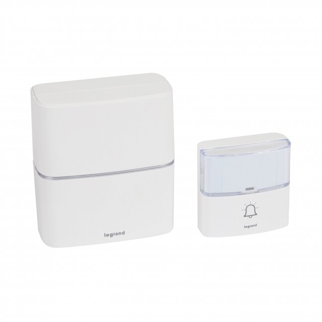 Wireless doorbell Legrand 094270 (white, 200m range, LED) Wireless doorbell Legrand 094270 (white, 200m range, LED)