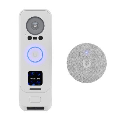 Durų skambučio komplektas Ubiquiti UniFi UVC-G4 Doorbell Pro Kit-White (Baltas) Durų skambučio komplektas Ubiquiti UniFi UVC-G4 Doorbell Pro Kit-White (Baltas)
