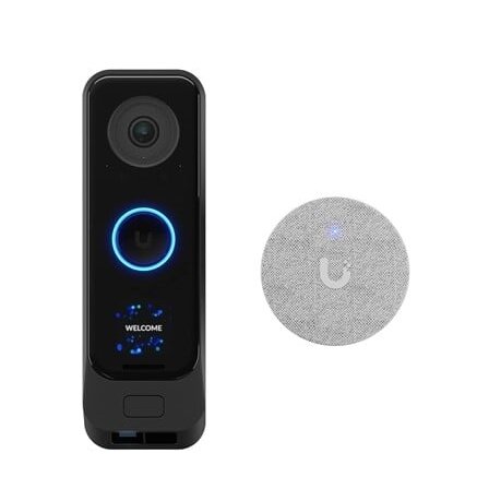 Durų skambučio komplektas Ubiquiti UniFi UVC-G4 Doorbell Pro Kit-Black (Juodas) Durų skambučio komplektas Ubiquiti UniFi UVC-G4 Doorbell Pro Kit-Black (Juodas)