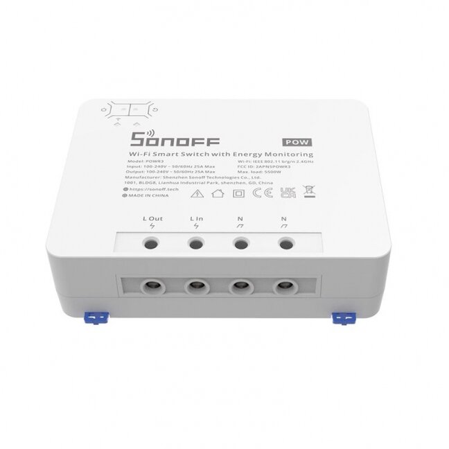 Energijos kontroleris su ribojimo funkcija SONOFF POWR3 WiFi Smart Energijos kontroleris su ribojimo funkcija SONOFF POWR3 WiFi Smart