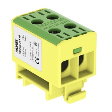 Clamp OTL35 2x2.5-35mm2 Morek MAA2035Y10 (yellow/green)