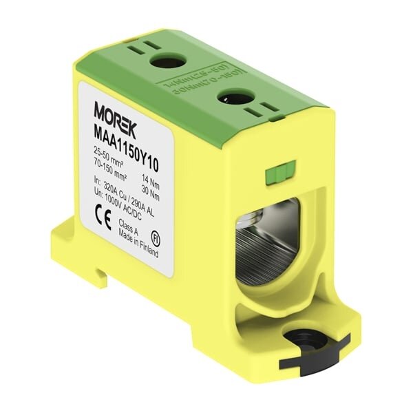 Clamp OTL150 1x25-150mm2 Morek MAA1150Y10 (yellow/green) Clamp OTL150 1x25-150mm2 Morek MAA1150Y10 (yellow/green)