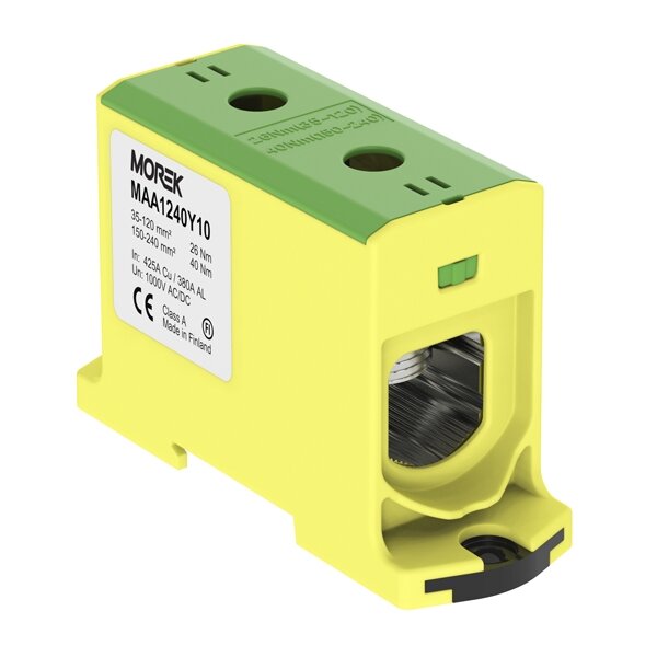 Clamp OTL240 1x35-240mm2 Morek MAA1240Y10 (yellow/green)