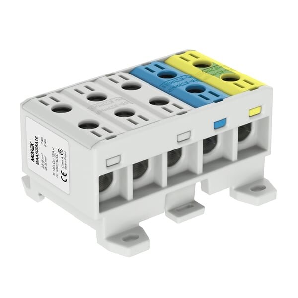 Clamp OTL35-5x 5x2.5-35mm2 Morek MAA5035A10 (gray, yellow/green, blue) Clamp OTL35-5x 5x2.5-35mm2 Morek MAA5035A10 (gray, yellow/green, blue)