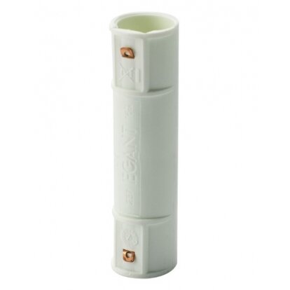 Corrugated Pipe Connector D16 White with Lock GLOB-EL