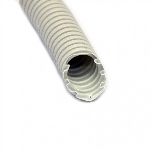 Gofruotas vamzdis 40mm (behologenų, pilkas, 50m, 750 N/5 cm, D40) GLOB-EL GL502W Gofruotas vamzdis 40mm (behologenų, pilkas, 50m, 750 N/5 cm, D40) GLOB-EL GL502W